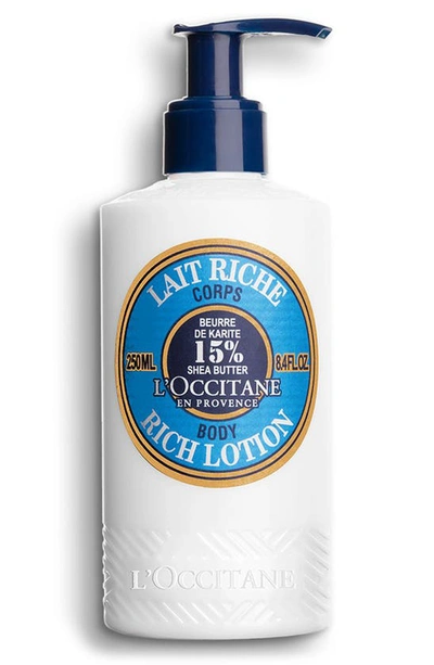 L'occitane Unisex 8.4oz Shea Ultra Rich Body Milk In White