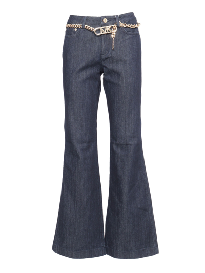 Michael Kors Flared Jeans In Blue