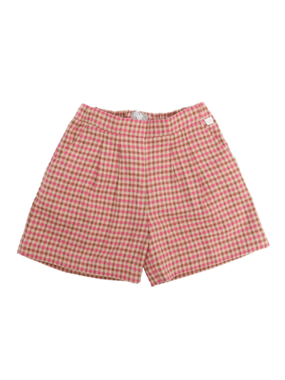 Il Gufo Vichy Shorts In 粉色