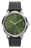 Timex Marlin Stainless Steel Watch In Green/silver Tone/black