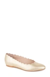 PATRICIA GREEN PALM BEACH SCALLOPED BALLET FLAT