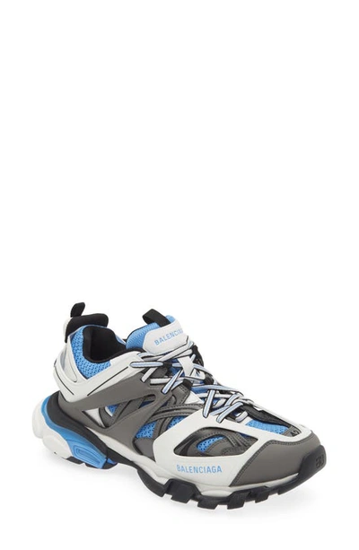 Balenciaga Track Trainer In White/ Blue/ Grey