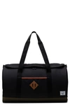 Herschel Supply Co Heritage Duffle Bag In Black / Ivy Green / Chutney