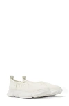 Camper Karst Leather Ballerina Shoes In White Natural