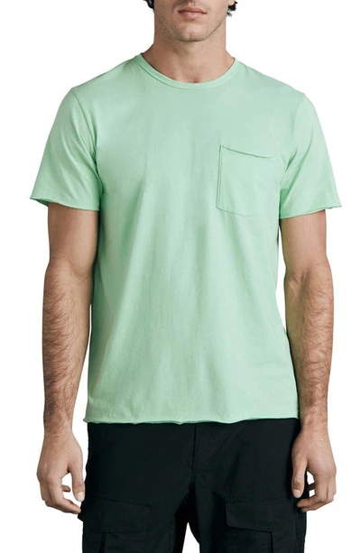 Rag & Bone Miles Organic Cotton Pocket T-shirt In Rovergreen