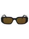 Prada 0pr 17ws Sunglasses In 19d01t Black/yellow Marble