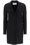 Harris Wharf London Single-breasted Midi Coat In Black