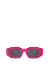 Versace Eyewear Rectangular Frame Sunglasses In Fuxia Fluo