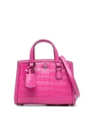 Michael Kors Small Chantal Messenger Bag In Fuchsia