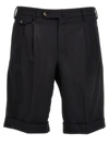 Pt Torino Tailored Bermuda Shorts In Black