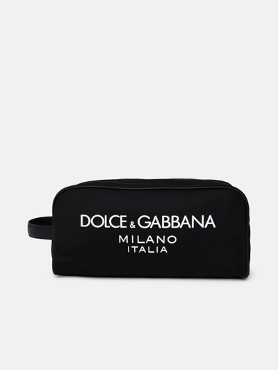 Dolce & Gabbana Black Nylon Beauty Case