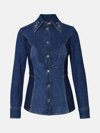 Etro Women Slim Fit Shirt In Blue