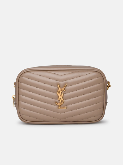 Saint Laurent Tracolla Lou Oro In Beige