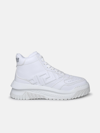 VERSACE 'GRECA ODISSEA' HIGH SNEAKERS IN WHITE CALF LEATHER