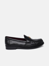 TORY BURCH 'PERRY' BLACK LEATHER LOAFERS