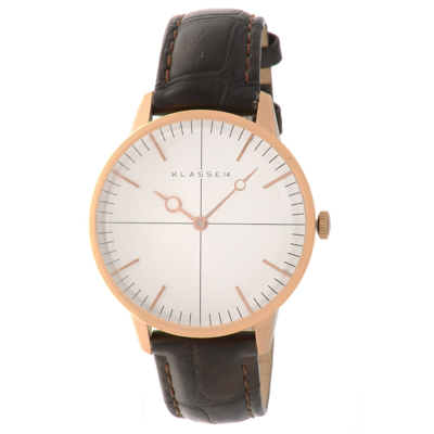 Klasse14 Disco Volante Quartz White Dial Ladies Watch Di16rg001w In Brown / Gold / Gold Tone / Rose / Rose Gold / Rose Gold Tone / White