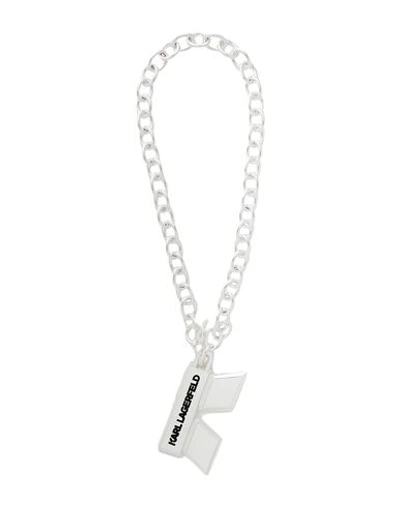 Karl Lagerfeld Icon K Necklace Woman Necklace Silver Size - Steel, Brass