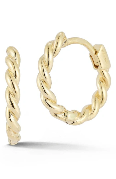 Ember Fine Jewelry 14k Twist Huggie Earrings In Gold