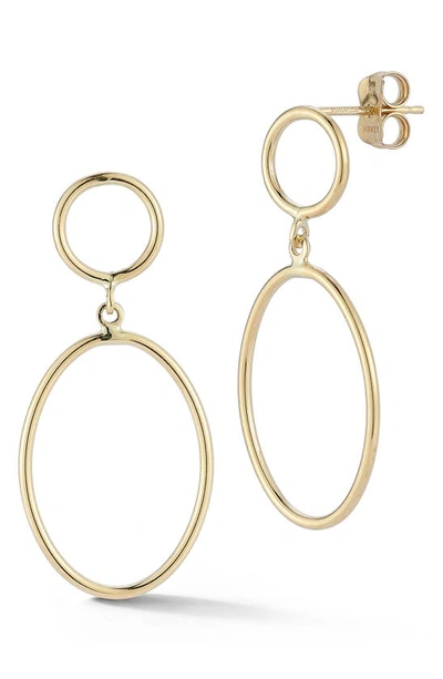 Ember Fine Jewelry 14k Oval Link Drop Earrings In Gold