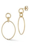 Ember Fine Jewelry 14k Oval Link Drop Earrings In Gold
