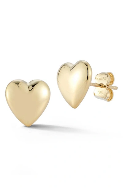 Ember Fine Jewelry 14k Heart Studs In Gold