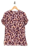 Dr2 By Daniel Rainn Pinched Sleeve Satin High/low Top In O551 Dusty Lavender