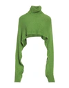 Mem.js Mem. Js Woman Turtleneck Green Size 2 Acrylic, Polyamide, Mohair Wool, Alpaca Wool