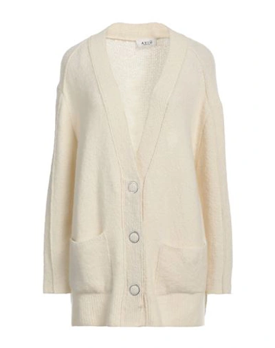 Aviu Aviù Woman Cardigan Ivory Size 8 Cashmere, Polyamide, Wool, Elastane In White