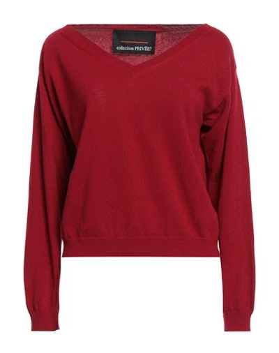 Collection Privèe Collection Privēe? Woman Sweater Red Size 8 Merino Wool, Viscose, Polyamide, Cashmere