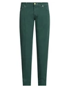 Jacob Cohёn Man Pants Dark Green Size 35 Cotton, Linen, Elastane