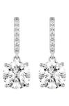 LIGHTBOX LIGHTBOX ROUND LAB GROWN DIAMOND DROP EARRINGS