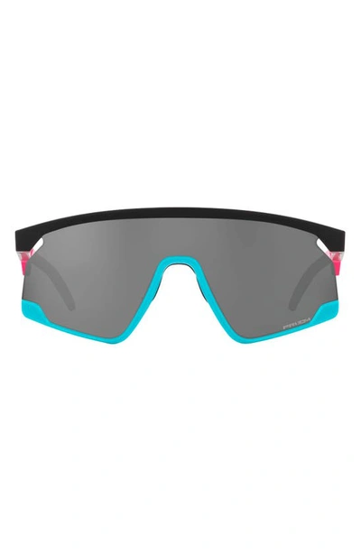 Oakley Men's Bxtr Prism Rectangular Shield Sunglasses In Black Blue Pink Grey