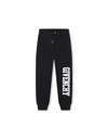 GIVENCHY BLACK JOGGERS WITH FRONT LOGO