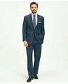 BROOKS BROTHERS TRADITIONAL FIT WOOL CHECKED 1818 SUIT | NAVY | SIZE 50 LONG