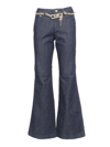 MICHAEL MICHAEL KORS MICHAEL MICHAEL KORS STRETCH BELTED FLARED JEANS