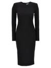 VICTORIA BECKHAM MIDI DRESS DRESSES BLACK