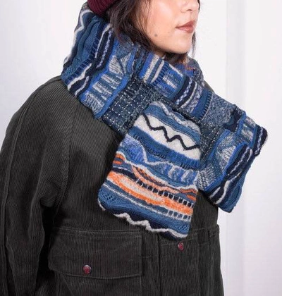 KAPITAL kountry boro ストール Pre-owned Kapital X Kapital Kountry Boro X Gaudy Knit Kesa Scarf