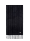 SAINT LAURENT STRIPED SCARF WITH LOGO
