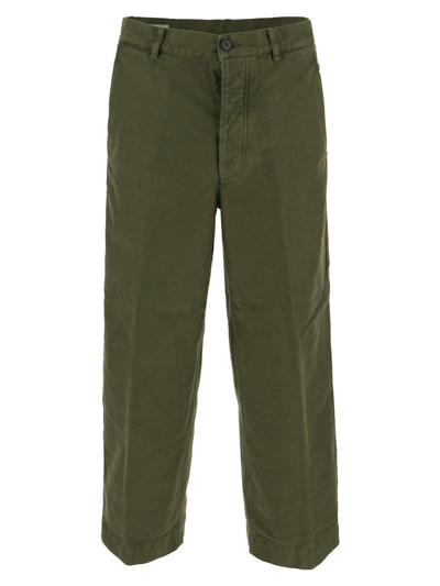 Dries Van Noten Cotton Trousers In Green