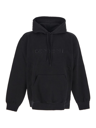 Carhartt Logo Sweatshirt In Black