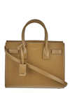 Saint Laurent Sac De Jour Baby Leather Top-handle Bag In Beige
