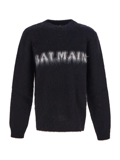 Balmain Sweaters In Black