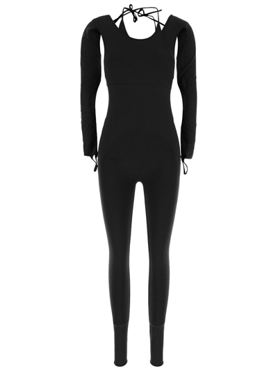 Andreädamo Sculpting Jersey Jumpsuit In Black