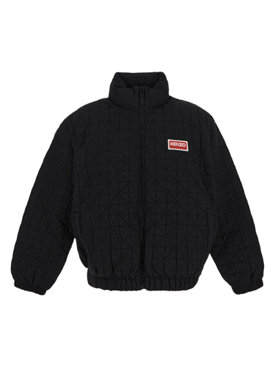 Kenzo Sashiko Stitch Down Jacket In Black