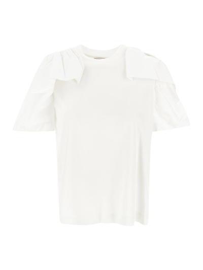 Alexander Mcqueen Cotton T-shirt In Blanco