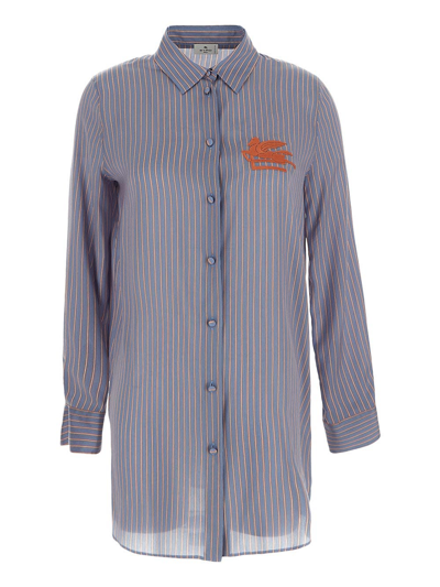 Etro Shirts In Blue