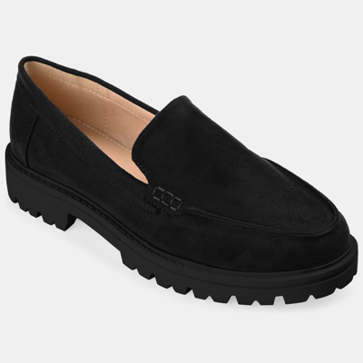 Journee Collection Collection Women's Tru Comfort Foam Wide Width Erika Flat In Black