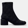 Camper Niki Quilted Ankle Boots In Black