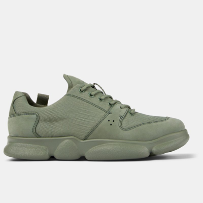 Camper Karst Tonal Panelled Sneakers In Green