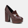 Coach Ilyse Loafer Mit Plateausohle In Burgundy